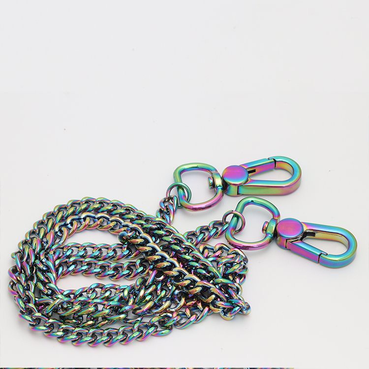 سلسلة حديد محفظة حقيبة يد مع هوك المفاجئة